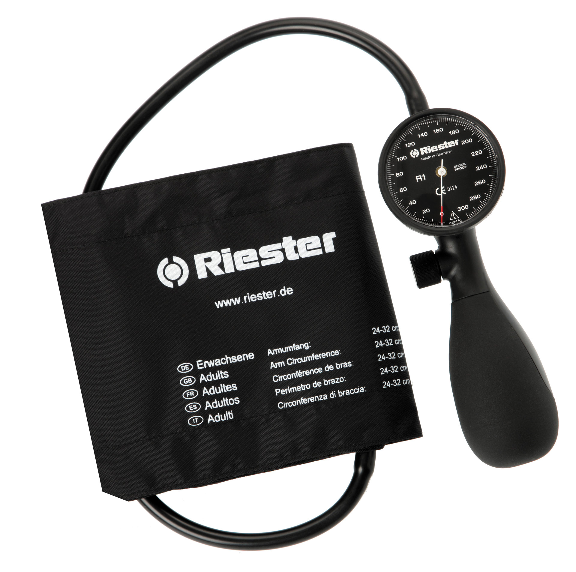 Riester R1 shock-proof® white with 3 disinfectable cuffs