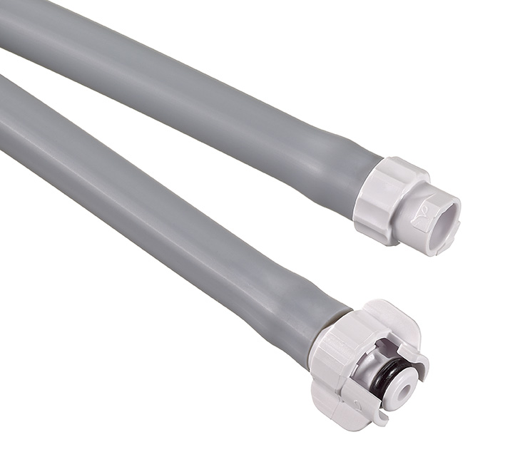 GE Datex dual tube NIBP hose with Mated Submin Connectors
